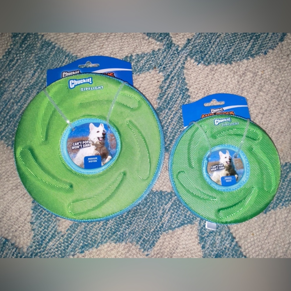 Green Chuckit! Dog Toy Set